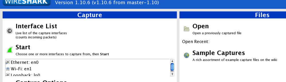 Wireshark OSX Maverick